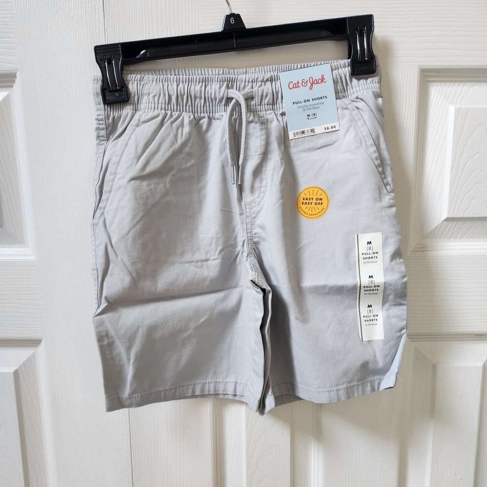 Cat & Jack Gray Elastic Waist Shorts